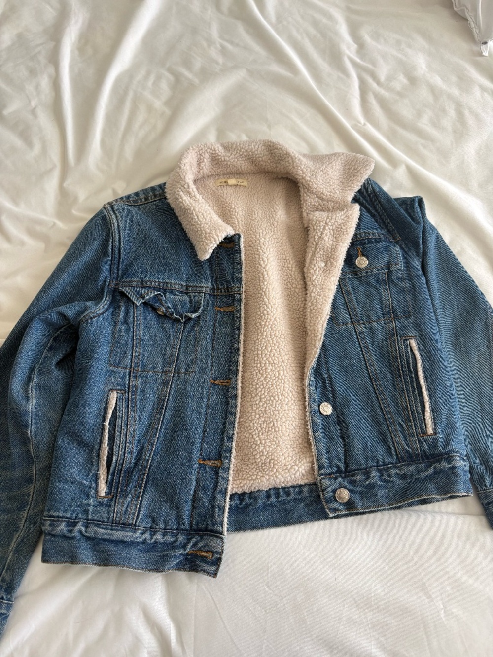 Honey Punch Sherpa Jean Jackets